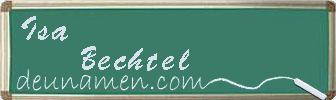 Isa Bechtel Visitenkarte